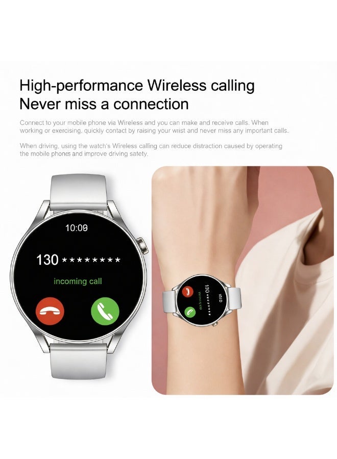 Trytoo Unisex Smart Watch with Bluetooth Calling, 1.85” Full-Color Round Screen, Sports Modes, Activity & Health Tracking - Image 3